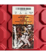 Oakland Athletics San Francisco Giants MLB Ticket Randy Wells 18 Straigh... - $256.84 MXN