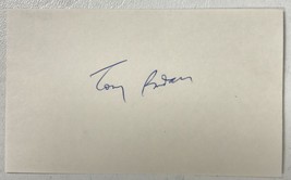 Tony Randall (d. 2004) Signed Autographed 3x5 Index Card #5 - £15.71 GBP
