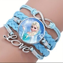 Authorized Disney Princess Bracelet, Frozen Elsa, Cute Cartoon Style. G - £9.61 GBP