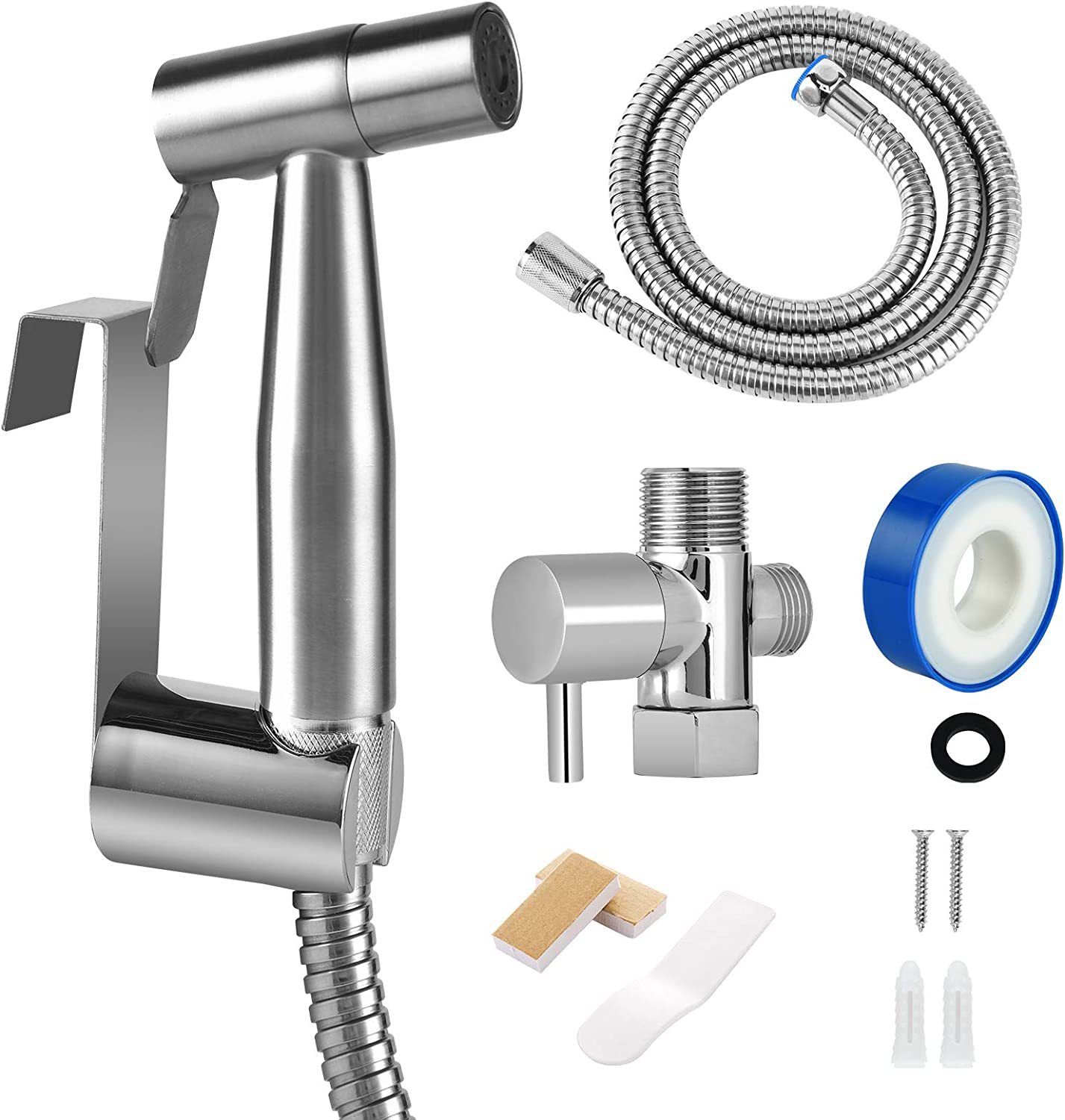 Toilet Bidet Sprayer, Handheld Stainless Steel Toilet Bidet, Baby Diaper... - $37.96