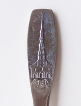 Collector Souvenir Spoon Latvia Riga St. Peter&#39;s Church Embossed Handle - £15.93 GBP