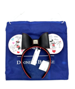 Disney Dooney &amp; Bourke Mickey Minnie Sweethearts Love Letters Ears Headb... - $323.54 CAD