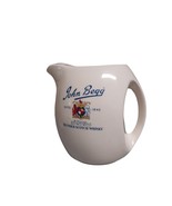 John Begg Blended Scotch Whiskey Ceramic Pitcher Vintage 5-3/4&quot; Tall Bar... - $17.84 CAD