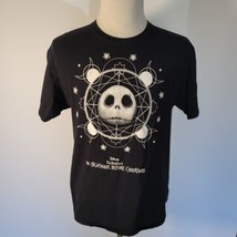 Vintage Disney Tim Burton&#39;s The Nightmare Before Christmas Black T Shirt Size L  - £15.49 GBP