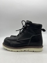 Wolverine I-90 DuraShocks W201143 Men Black Leather Lace Up Work Boots Sz 8.5 M - £59.10 GBP