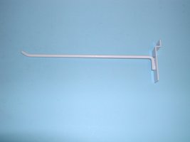 10&quot; Hook With 30 Degree Tip For SLATWALL-WHITE-Lot Of 100 - £41.89 GBP