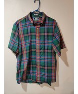 Vintage Sutter &amp; Grant 90s multi color Nor&#39;Easter Plaid Shirt XL - £15.80 GBP