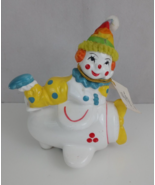 1988 Clown Airplane Ceramic Piggy Bank Artistic Gifts Inc. Taiwan - $12.86