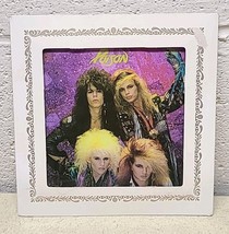 VINTAGE 1980&#39;s POISON Carnival 6X6 Game Prize Glass Mirror Rock Band Hai... - $457.36 MXN