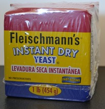 Fleischmann&#39;s Kosher Instant Dry Yeast Fast Acting 2lb (2 x 1LB bags) le... - $15.38