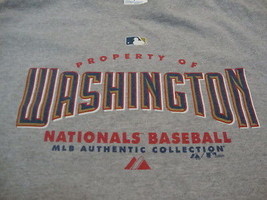 MLB Washington Nationals Major League Baseball Fan Majestic Apparel T Sh... - $15.53