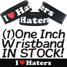 Three (3) of I Love Haters Wristbands - Motivation Heart My Haters Inspirational - $12.75