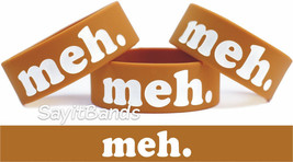 Meh Bracelet Wristband Merchandise for the Bored Sarcastic &amp; Funny Free Shipping - £5.44 GBP