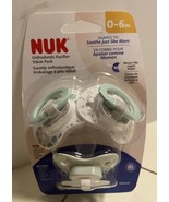 3 NUK Night Orthodontic Pacifiers Glow in the Dark 0-6 Month Prints and ... - £9.39 GBP