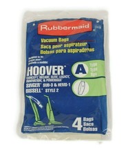4 Rubbermaid Hoover Vacuum &quot;A&quot; Bags Top Fill Convertible New Sealed - £8.23 GBP