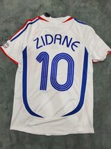 France 2006/07 Away Short Sleeve Shirt Name Set ZIDANE#10 - $33.25
