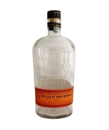 Bulleit Bourbon Frontier Whiskey Empty Bottle Glass Craft Supply Kentuck... - $27.32 CAD