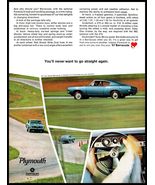 1967 &quot;CAR LIFE Magazine Print Ad - Plymouth Barracuda 4 Speed, 273 or 38... - $174.28 MXN
