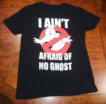 Ghostbusters I Ain&#39;t Afraid Of No Ghost Men&#39;s Black T-Shirt Size Medium - £7.82 GBP
