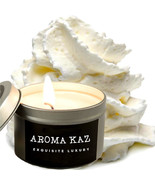 Buttercream Vanilla Scented Tin Candles Hand Poured Vegan Friendly Eco S... - $284.64 MXN+