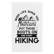Personalized Rally Towel for Hikers, 11&quot;x18&quot;, Soft and Absorbent, Inspir... - $17.51