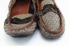 Bernie Mev Size 36 M Brown Driving Moccasins Shoes Fabric Women - £15.74 GBP