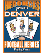 Denver Broncos Football Heros Original Hero Deck Playing Cards Fan Gift NFL - $21.50 CAD