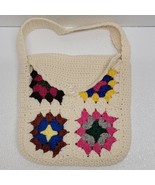 Vintage Purse Bag Granny Square Afghan Crochet 10&quot; x 10.5&quot; Handmade Knit... - $544.36 MXN
