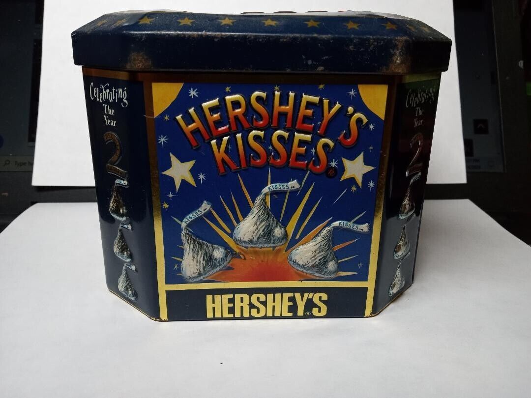 Hershey's Kisses Millennium Series Year 2000 Limited Edition Tin Canister - £10.23 GBP