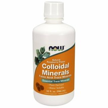 NOW Supplements, Colloidal Minerals Liquid, Plant Derived, Rasberry, 32-Ounce - £19.42 GBP