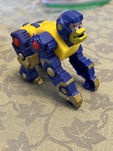 Bandai Vintage Robot Monkey ape plastic Transformer figure blue yellow - $14.80