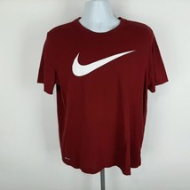 The Nike Tee Men&#39;s T-shirt Dri-fit Size XL Red DJ32 - £7.41 GBP