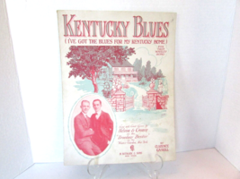 VTG KENTUCKY BLUES FOX TROT SONG  PIANO SHEET MUSIC 1921 STARMER ARTWORK - $73.13 MXN