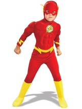Rubie&#39;s Boy&#39;s DC Comics Deluxe Muscle Chest The Flash Costume, X-Large - £91.71 GBP