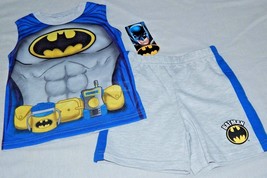 Batman Boys Size 24 Months 2pc Outfit NEW Tank Top T-Shirt Shorts Justice League - £14.20 GBP