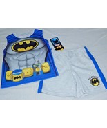 Batman Boys Size 24 Months 2pc Outfit NEW Tank Top T-Shirt Shorts Justic... - £13.99 GBP