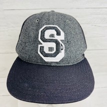 SP South Pole Wool Baseball Truckers Hat Cap Adjustable Felt Black Gray - £19.62 GBP