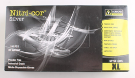Nitri-Cor Silber Nitril Handschuhe Industrielle Puderfrei Texturiert XL ... - $19.98