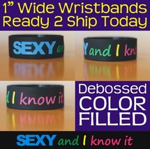 New LMFAO Sexy and I Know It Multi-Color One Inch 1&quot; Wide Wristband Bracelet - £5.52 GBP