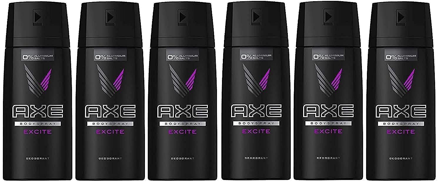 Axe Deodorant Bodyspray, Excite, 150ml (Pack of 6) - $34.99
