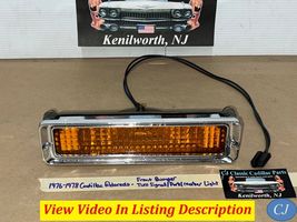 OEM 77 Cadillac Eldorado FRONT BUMPER TURN SIGNAL MARKER PARK LIGHT LENS... - $173.24