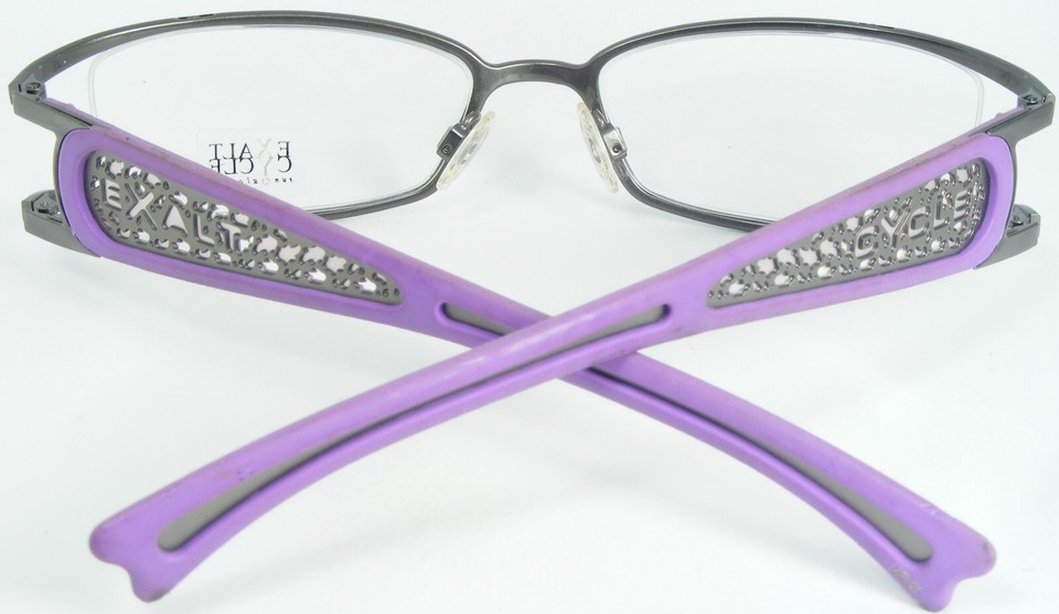 Exalt Cycle EXTITTI 3 GUNMETAL UNIQUE EYEGLASSES GLASSES FRAME 51-18-135mm Italy Item image 3