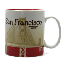 2009 Starbucks Mug Coffee San Francisco Cup Golden Gate Bridge Global Icon  - £43.90 GBP