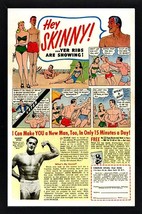 Muscle Beach Atlas Advertisment Vintage Style Framed Poster - £41.17 GBP