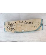 Antique Table Spoons Hand Embroidered Wrap cover Folk art - £11.72 GBP