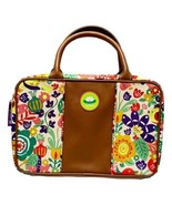 Lily Bloom Bag Carry On Travel Makeup Floral 3 Zippered Sections 12 x 8 - £29.22 GBP