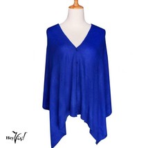 Blue Scarf Shawl Shrug Button Up Style for Casual or Evening 60&quot;x22&quot; - H... - £18.98 GBP