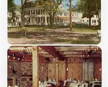 The Stowe House Postcards Brunswick Maine Exterior &amp; Dining Room 1950&#39;s - £14.31 GBP