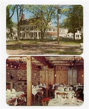 The Stowe House Postcards Brunswick Maine Exterior &amp; Dining Room 1950&#39;s - £14.24 GBP