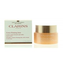 Clarins Extra-Firming Wrinkle Control Firming Day Rich Cream Dry Skin  1.7 Oz - £31.91 GBP